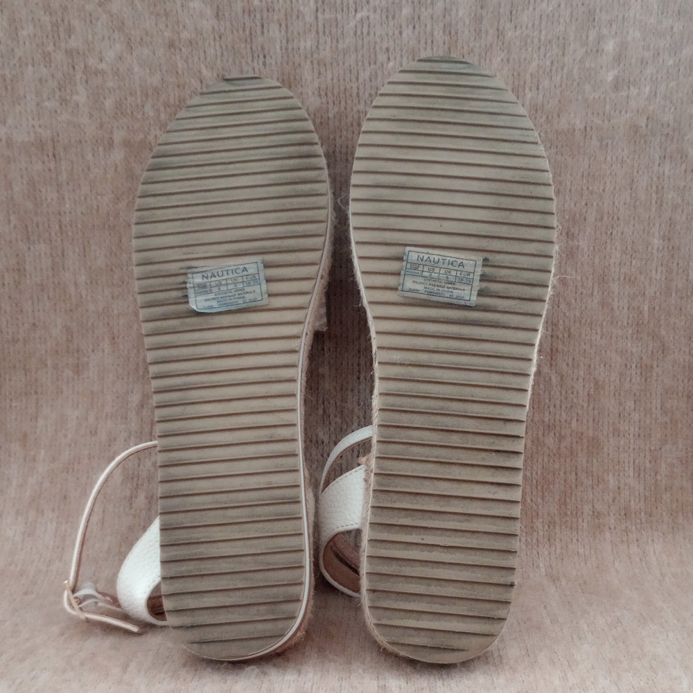 Nautica Women's Nadana Cream & Tan Woven Espadrilles, Size 8 - Picture 7 of 7